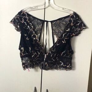 La Senza zip front lingerie top